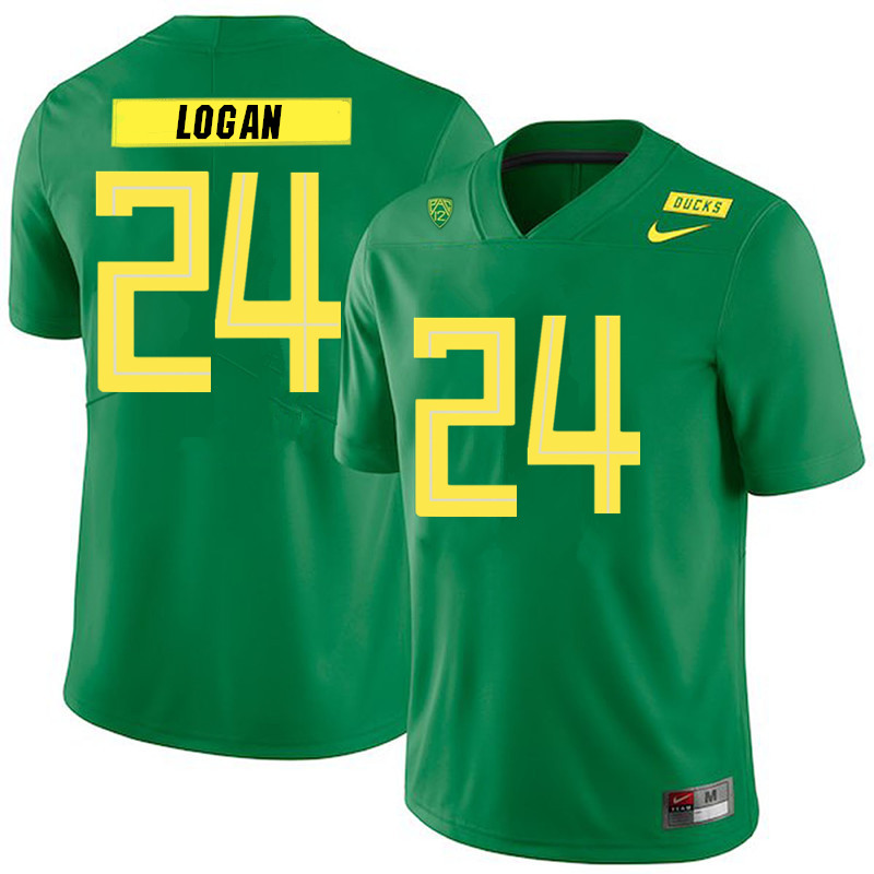2019 Men #24 Vincenzo Logan Oregon Ducks College Football Jerseys Sale-Green